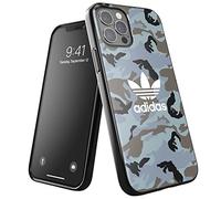 adidas 43702 Case Designed for iPhone 12 Case, iPhone 12 Pro Case, 6.1 Inch Drop-Tested Cases, Shockproof Raised Edges, Original Snap Case Protective Case, Cloudy Emerald/Blue Oxides