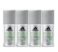 Adidas 6 IN 1 48hr Protection Roll-On Deodorant 4 x 50ml / 1.69oz (Pack Of 4)