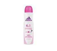 adidas 6 in 1 Deodorant Spray for Women - Refreshing Antiperspirant Antiperspirant for Sweat Odour, Underarm Wet, White Stains, Yellow Stains, & Bacteria - PH Skin Friendly - Pack of 6 (6 x 150ml)