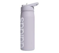 adidas 600 ML (20 oz) Straw Top Metal Water Bottle, Hot/Cold Double-Walled Insulated 18/8 Stainless Steel