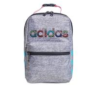 adidas 979153 Santiago 2 Insulated Lunch Bag Backpack, Polyester, Jersey Grey/Signal Cyan Blue/Bliss Pink