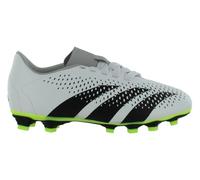 adidas - Accuracy.4 Predator Unisex Kids Flexible Floor Sneaker, Footwear White/Core Black/Lucid Lemon-White, 16.5 cm