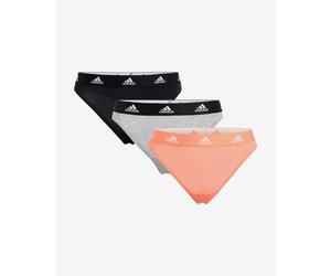 adidas Active Comfort Cotton Thong Grey Orange Black (3 Units) - L