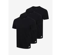 adidas Men's Herren Unterwäsche Crew Neck Shirt (3pk) -Active Core Cotton Undershirt, Black_4am011, L