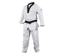 adidas Adi Start II Black V-Neck Black Belt Taekwondo Dobok Uniform - 180