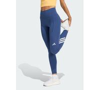 adidas adi365 Climacool 3 Stripes Running Full Length Leggings, Blue, Size Xl, Inside Leg Regular, Women Blue