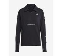 adidas Womens Running Adi365 Winter 1/2 Zip Top, Black, Size L, Women Black