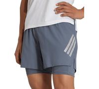 adidas Adi365 Formation Mens Running Shorts Grey 2 In 1 Twin Short Run Training
