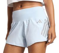 adidas Adi365 Formation Womens Running Shorts Blue 3 Inch Zip Pocket Lined Run