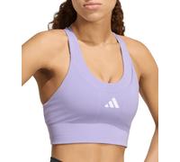 adidas Adi365 Pocket Medium Support Womens Sports Bra Purple Running Workout Run