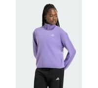 adidas Women's Adi365 Running Essentials Winterized Fleece Half-Zip Sweatshirt, magic lilac, S