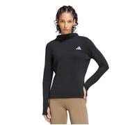 adidas Women's Adi365 Running Essentials Winterized Hooded Long Sleeve Sweatshirt, black, M