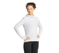 adidas Women's Adi365 Running Essentials Winterized Hooded Long Sleeve Sweatshirt, grey one, XL