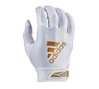 adidas ADIFAST 3.0 Football Receiver Glove, White/Metallic Gold, Small