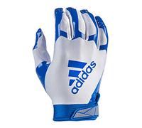 adidas ADIFAST 3.0 Youth Football Receiver Glove, White/Royal, X-Large