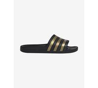 adidas Unisex Adilette Aqua Slides Core Black/Gold Metallic/Core Black 10 UK 44.5 EU