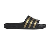 adidas Unisex Adilette Aqua Slides Core Black/Gold Metallic/Core Black 10 UK 44.5 EU