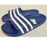 Adidas - Adilette Aqua Slides - Blue / White - Slip On Sandals