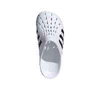 adidas Unisex Adilette Clogs Slides, Cloud White/Core Black/Cloud White, 7 UK