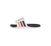 adidas Adilette Comfort 2.0 Germany Unisex Bathing Slippers, Cloud White Core Black Collegiate Gold, 10 UK