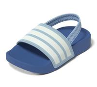 adidas Adilette Estrap Sportswear Unisex Baby Sandals, Transparent Sky White Bright Royal Blue, 3 UK