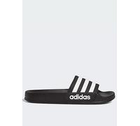 adidas Adilette Shower Slides, Black/White, Size 12 Younger Black/White