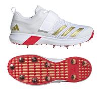 adidas Adipower Vector 20 Cricket Shoes Mens White / Gold Spikes