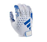 adidas Adizero 13 Moments Football Gloves - White/Royal Blue, Medium