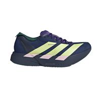 adidas Adizero Adios Pro 4 Men's Running Shoes | UK 12.5 in Dark Blue/Yellow Tint/Clear Pink