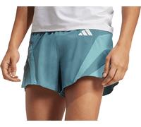 adidas Adizero Archive Gel Mens Running Shorts Green 3 Inch Lined Quick Drying