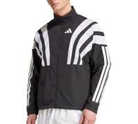 adidas Adizero Archive Mens Running Jacket Black Hooded Run Lightweight
