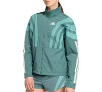 adidas - Women's Adizero Archive Running Jacket - Running jacket size L, turquoise