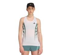 adidas Adizero Archive Women's Running Vest | UK M in White/Preloved Teal