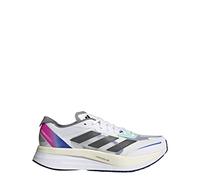 adidas Men's Adizero Boston 11, Cloud White/Core Black/Lucid Blue, 12.5