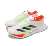 adidas Adizero Boston 12 White Core Black Lucid Red Men Unisex Running JQ2552