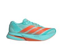 adidas Adizero Boston 13 Men's Running Shoes | UK 11 in Flash Aqua/Impact Orange/Iron Metallic