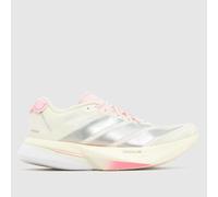 adidas Adizero Boston 13 Trainers in White & Pink UK 4 (EU 36⅔)