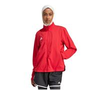 adidas Adizero E Jacket for Women - Lightweight Red Running Jacket with High Collar