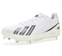 adidas Adizero Electric 3.0 Baseball Cleats, White/Black/White, 9