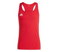 adidas Adizero Essentials Mens Running Vest Red Run Lightweight Jogging Tank Top