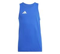 adidas Adizero Essentials Kids Running Vest Sports Team Singlet Youth Black Blue
