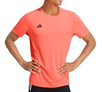 adidas Adizero Essentials Mens Running Top Red Short Sleeve Lightweight T-Shirt