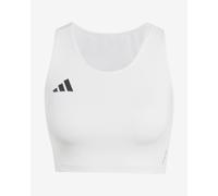 Adidas Adizero Essentials Crop Sports Top White L Woman
