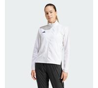 adidas Adizero Essentials Womens Running Jacket Sports Water Repellent White
