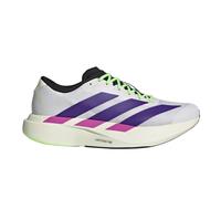 adidas Adizero Evo SL Men's Running Shoes | UK 11 in Cloud White/Collegiate Purple/Lime Burst