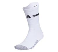 adidas Adizero Football Cushioned Crew Socks 2.0 (1-Pair), White/Black, Large
