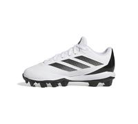 adidas Adizero Impact 2.0 Molded Baseball Shoes for Kids, White/Black/Black, 2.5 Little Kid