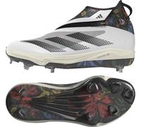 adidas Adizero Impact+ Julio Men's Floral Baseball Shoe, White, black, light blue, 9.5 UK