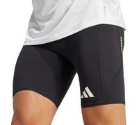 adidas Adizero Mens Short Tights Black Running Lined Reflective Quick Drying Run