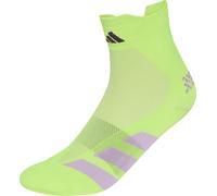 adidas Adizero Quarter Running Socks Yellow Support Sports Training Run Jogging